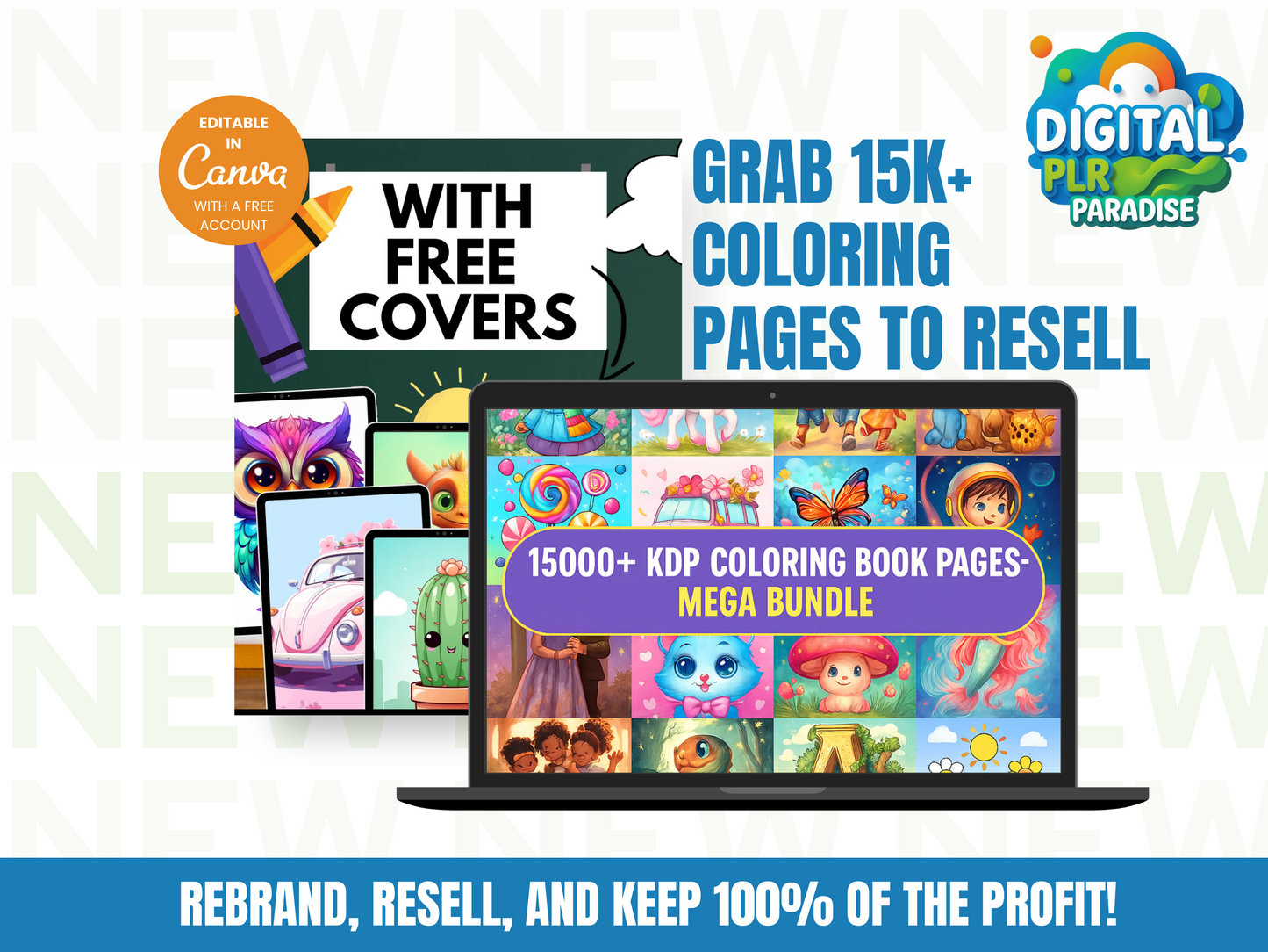 15,000 Kids’ Coloring Pages – Yours to Rebrand & Resell