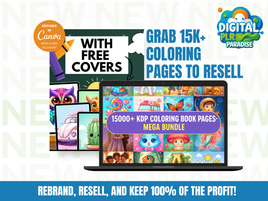 15,000 Kids’ Coloring Pages – Yours to Rebrand & Resell