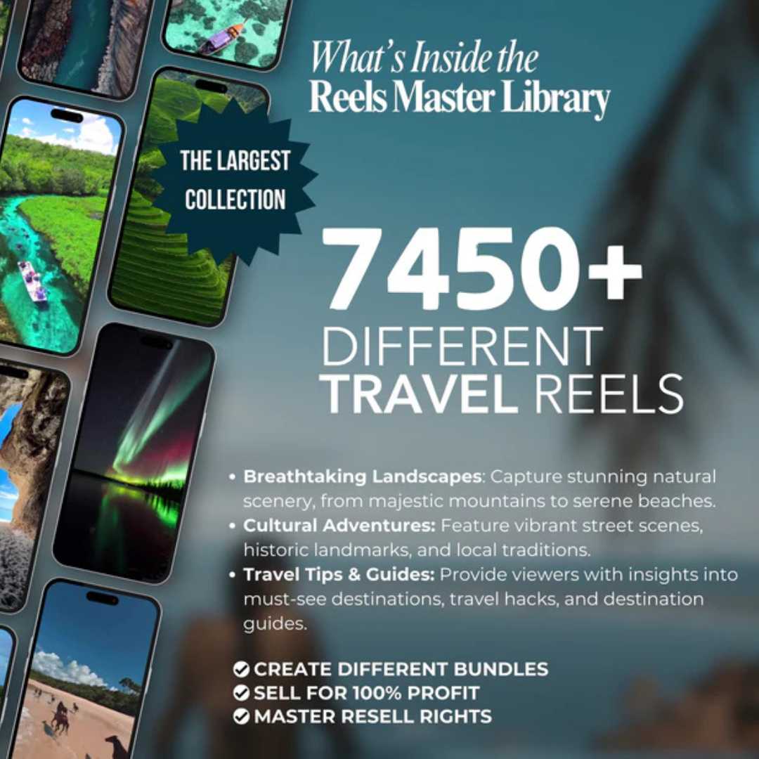 100,000 Reels. 32 Niches. 1 Powerful Income Stream.