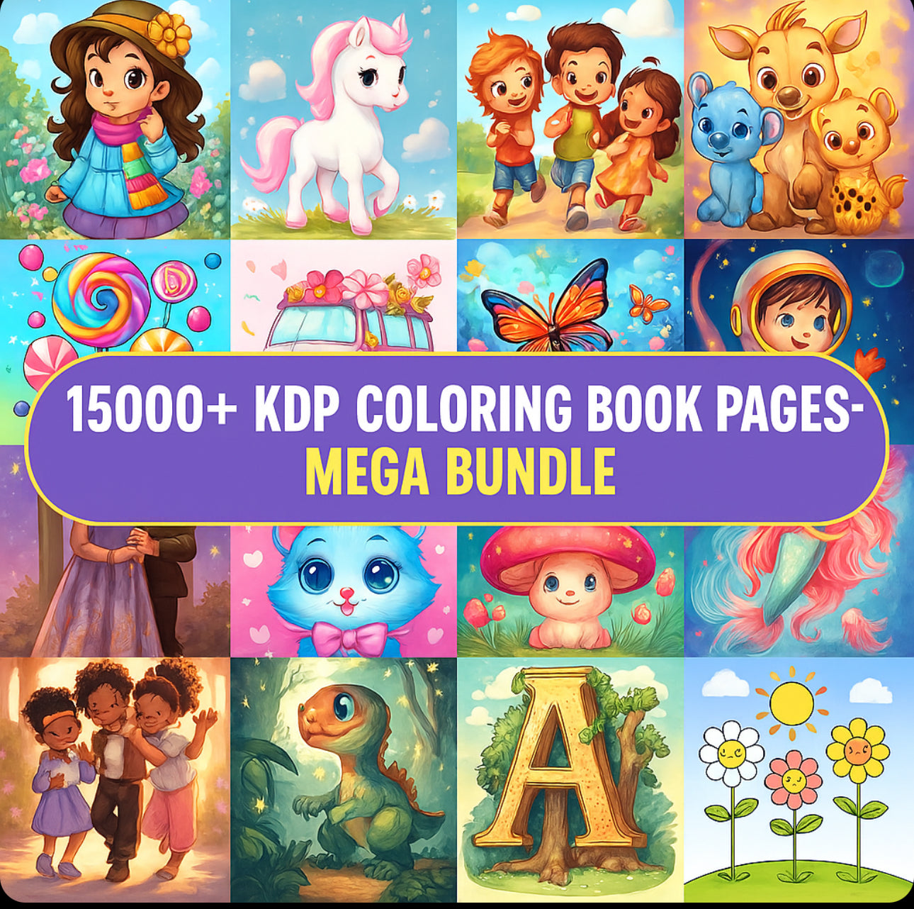 15,000 Kids’ Coloring Pages – Yours to Rebrand & Resell