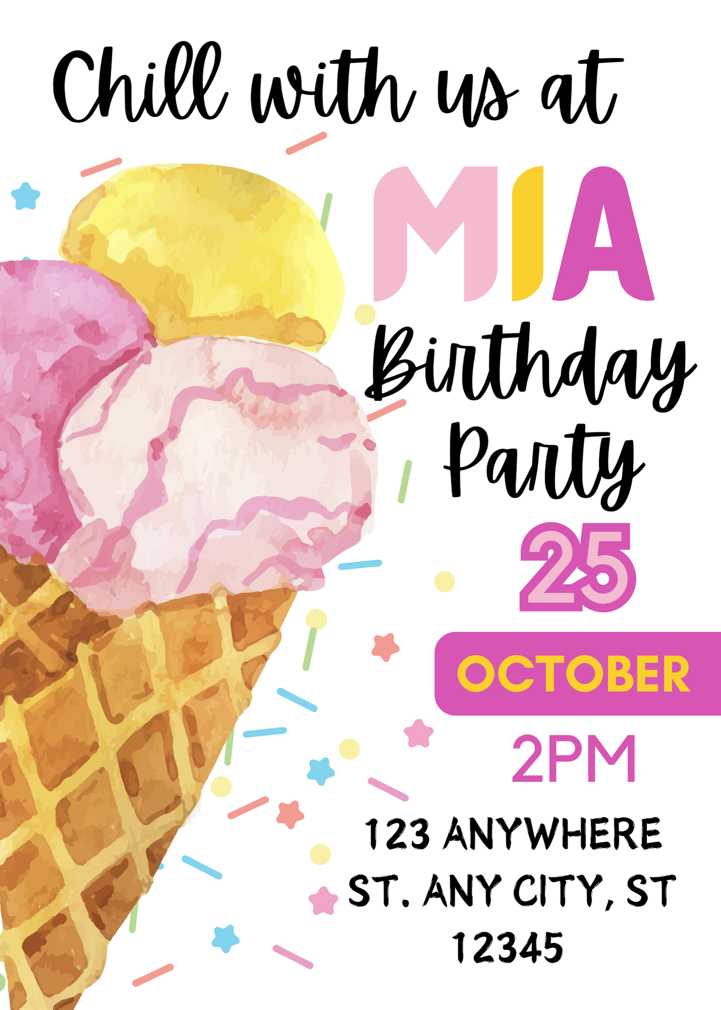50 Editable Kids Birthday Invitation Templates | Canva Templates | Instant Download | Birthday Party Invites | Resell with PLR