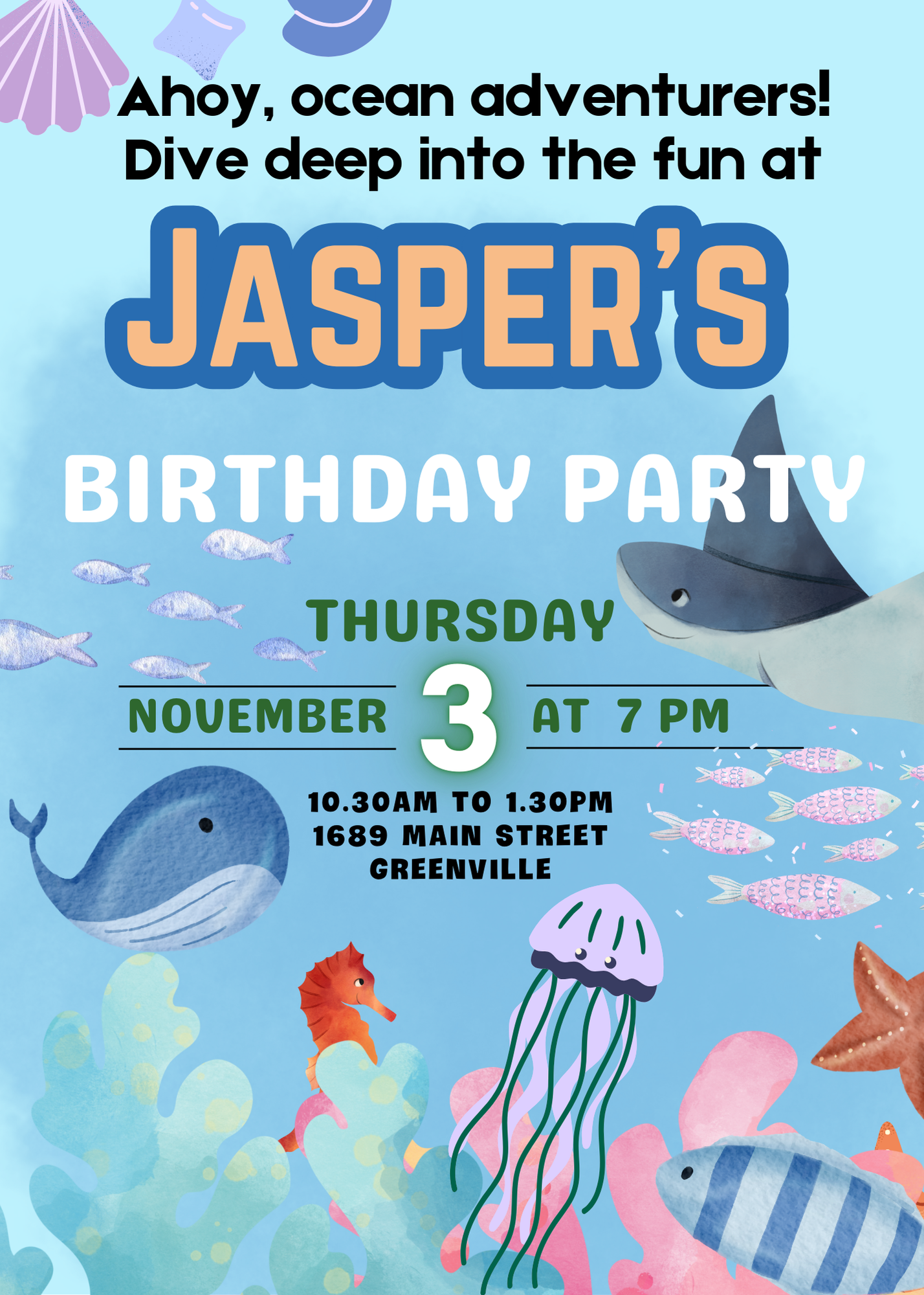 50 Editable Kids Birthday Invitation Templates | Canva Templates | Instant Download | Birthday Party Invites | Resell with PLR