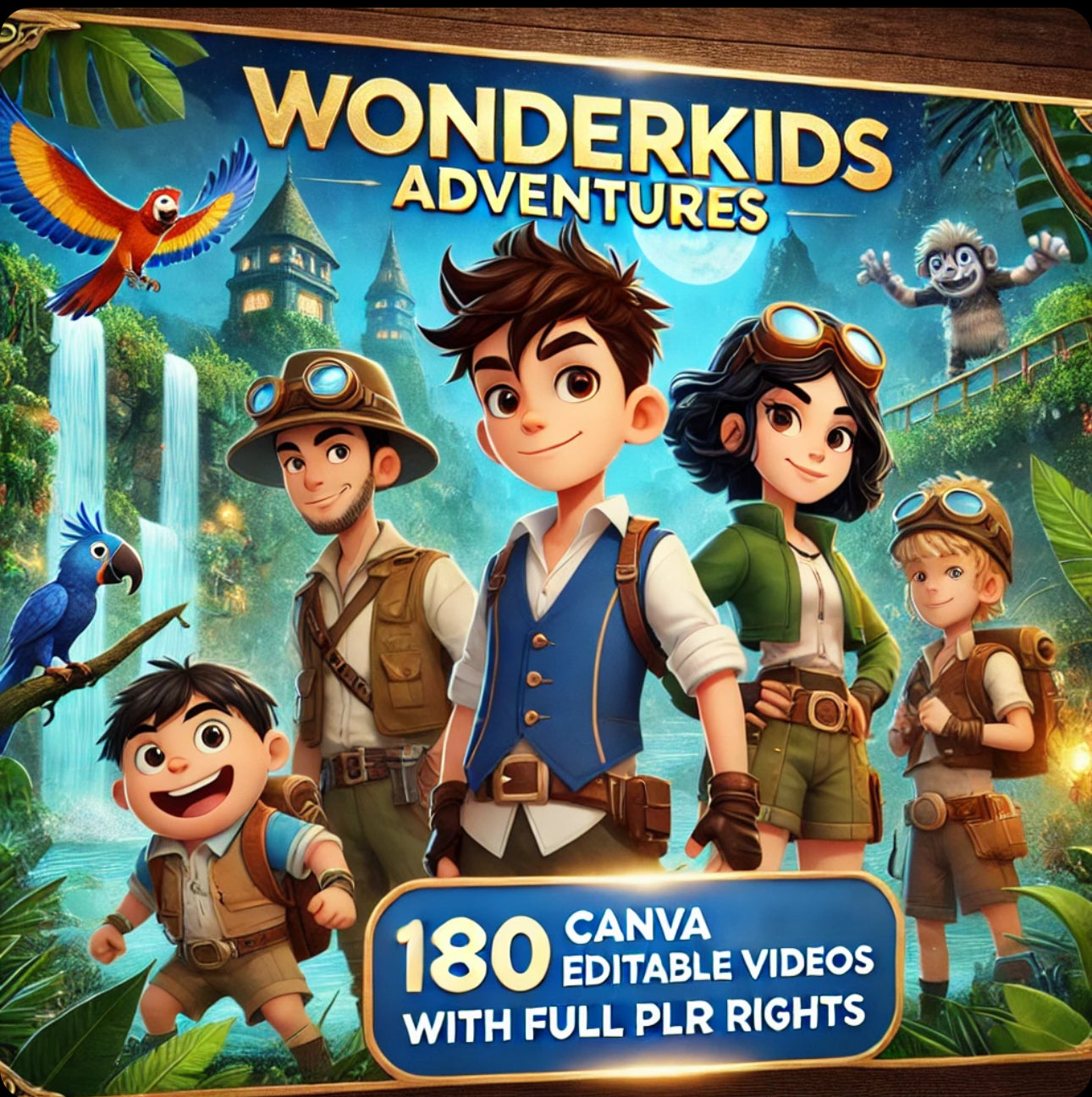 🎬 180 Animated Children’s Video Stories – PLR + MRR Included Rebrand, Resell, or Use as Your Own | Full Tutorials + Unrestricted Master Resell Rights